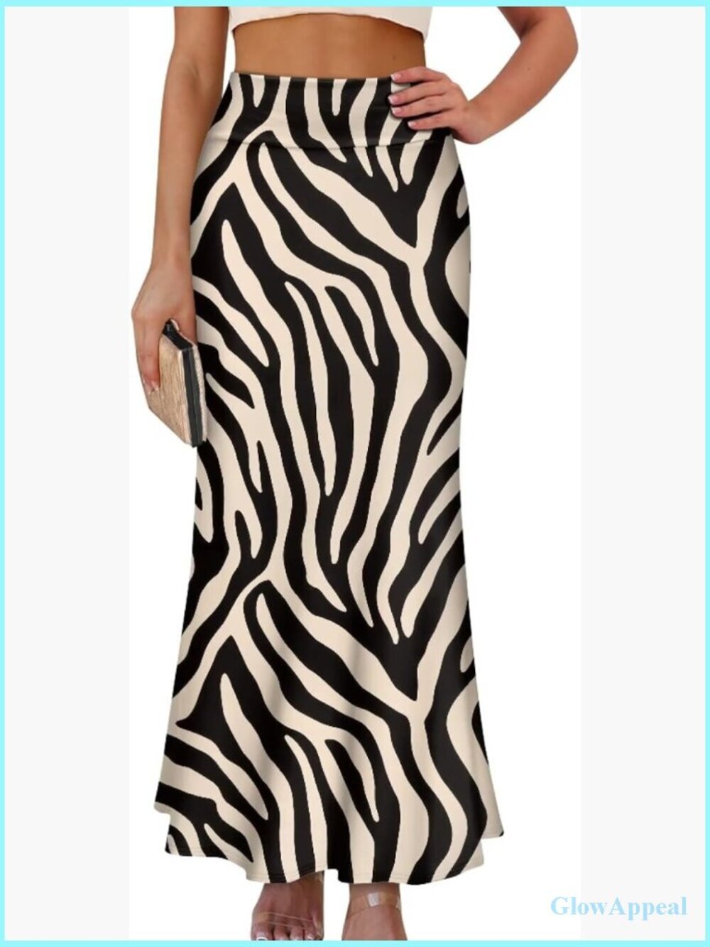 High Waisted Maxi Skirt A-Line Flared Spring Summer Long Skirts for Women